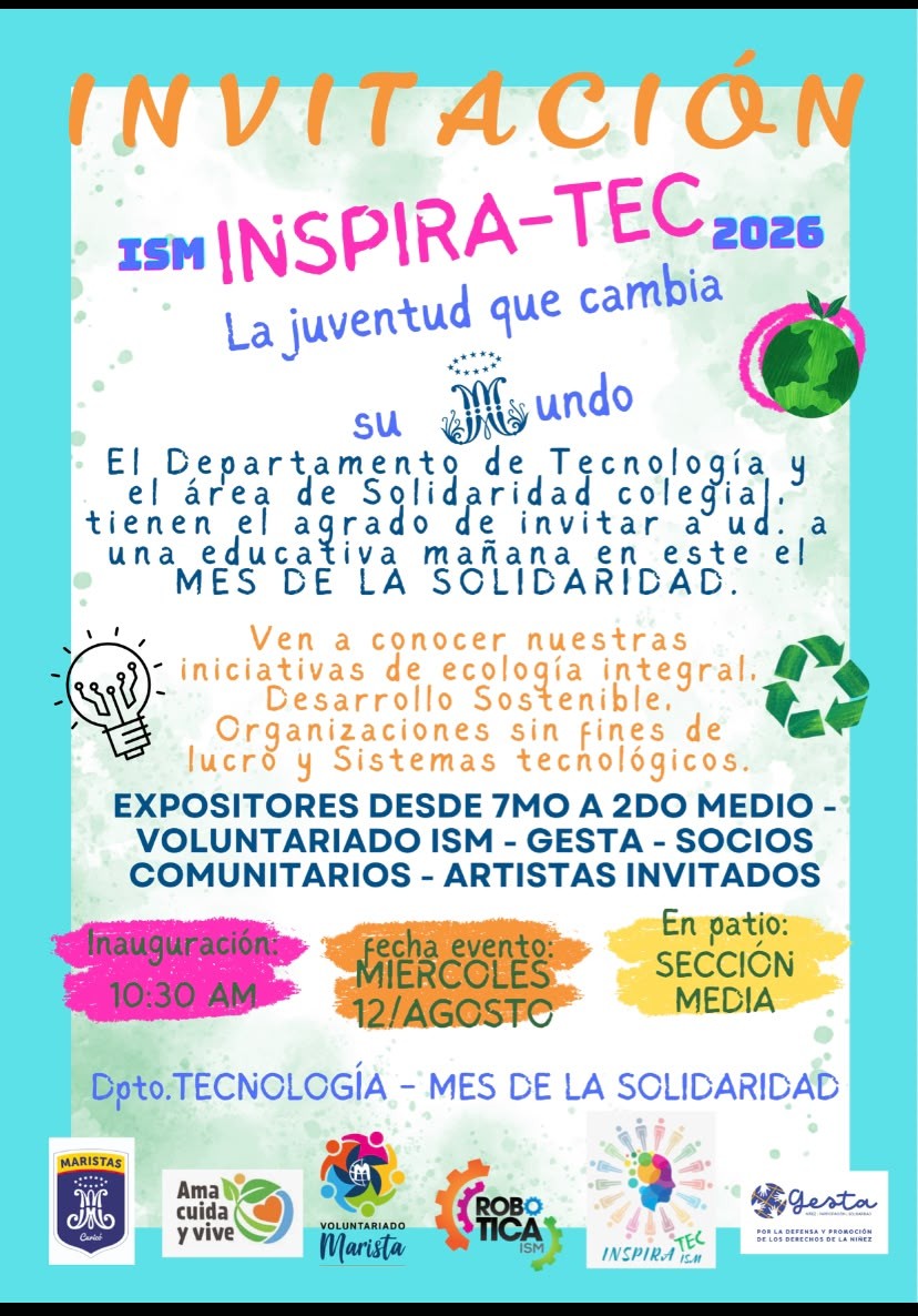 Afiche de Inspira-Tec 2026 del Instituto San Martín de Curicó
